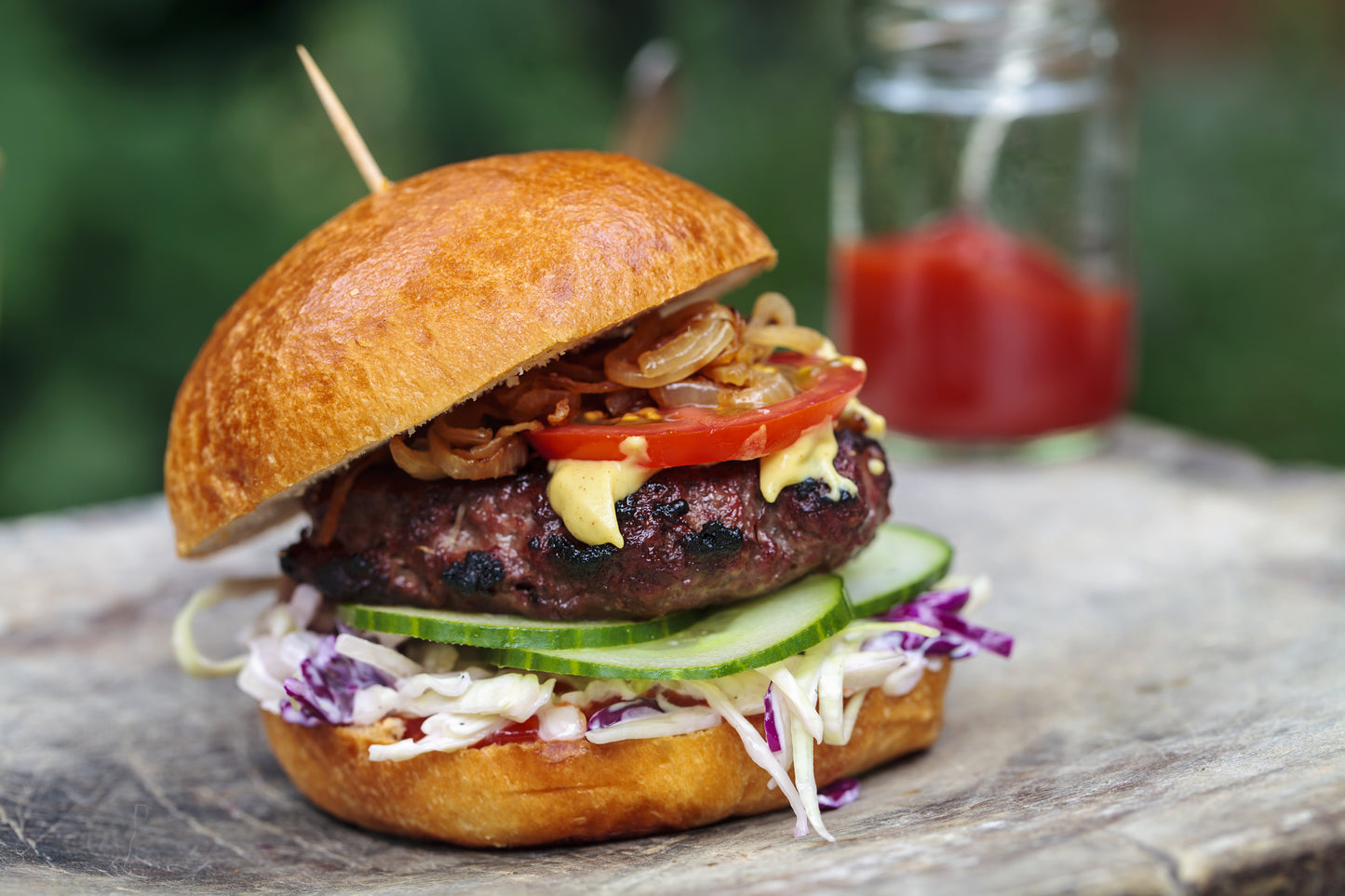 The Nomad Stack Beef Burger